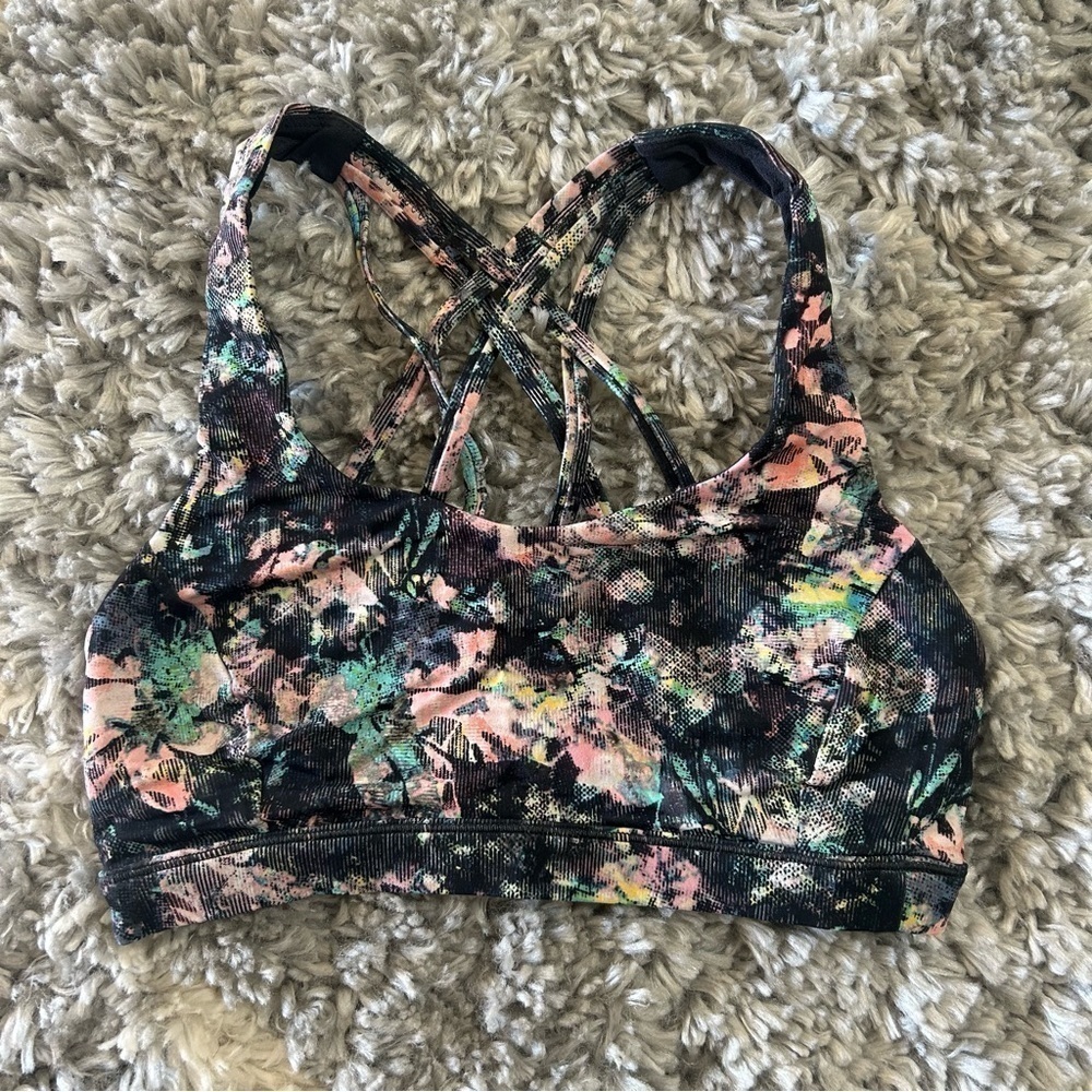 Lululemon Free To Be Serene Bra‎ in Dappled Daze Multi sz 4